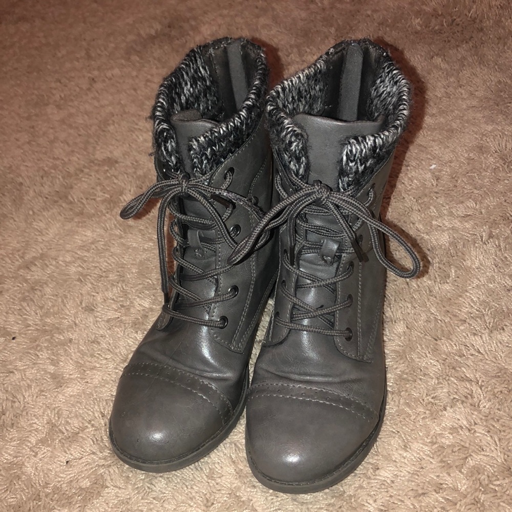 SO | Grey Combat Boots